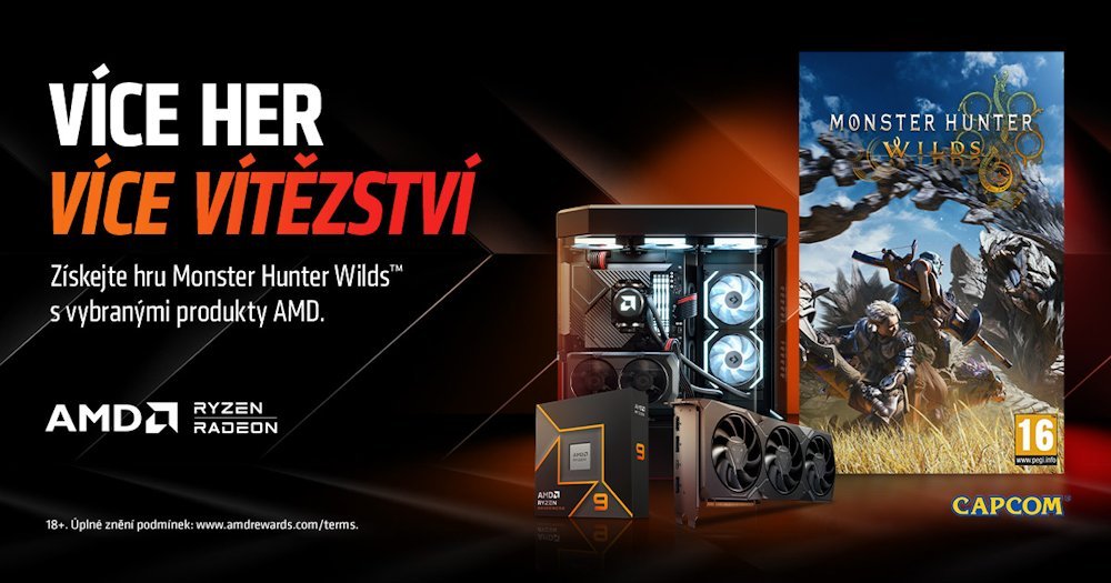 Kupón AMD na hru Monster Hunter Wilds