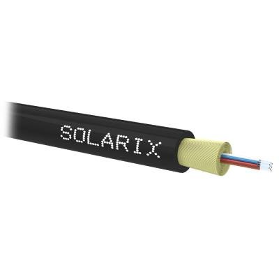 Solarix optical cable DROP1000  8 f. 9/125 SM LSZH universal, 500m, black