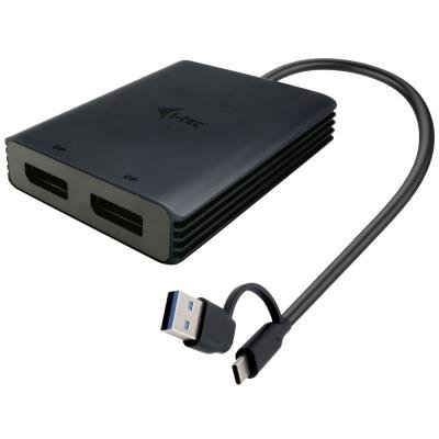 I-TEC USB-A/USB-C Dual 4K DisplayPort