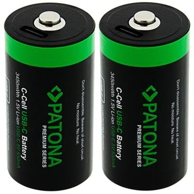 PATONA PREMIUM nabíjecí baterie LR14 (C) 2300mAh 2ks