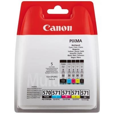 Canon multipack inkoustových náplní PGI-570/CLI-571 PGBK/C/M/Y/BK MULTI BL