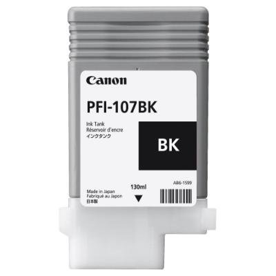 Canon inkoustová náplň PFI-107bk/ černá/ 130ml