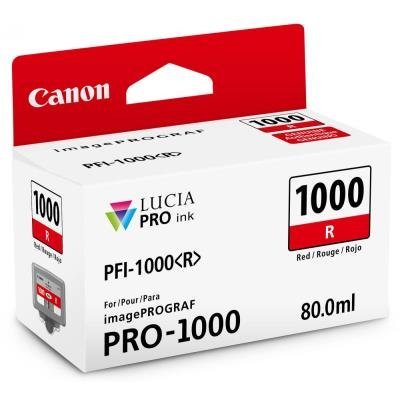 Canon inkoustová náplň PFI-1000 (red, 80ml) pro Canon imagePROGRAF PRO-1000