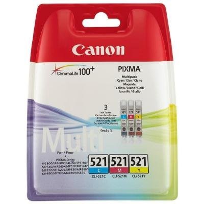 Canon BJ CARTRIDGE pack CLI-521 C/M/Y