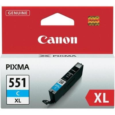 Inkoustová náplň Canon CLI-551XL azurová