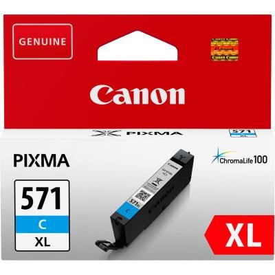 Inkoustová náplň Canon CLI-571C XL azurová
