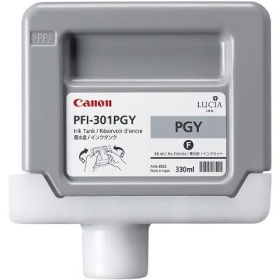 Inkoustová náplň Canon PFI-301PGY foto šedá