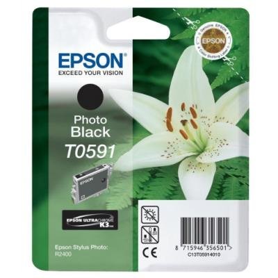 Inkoustová náplň Epson T0591 foto černá