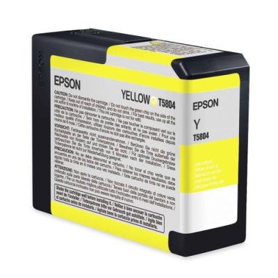 Inkoustová náplň Epson T5804 žlutá