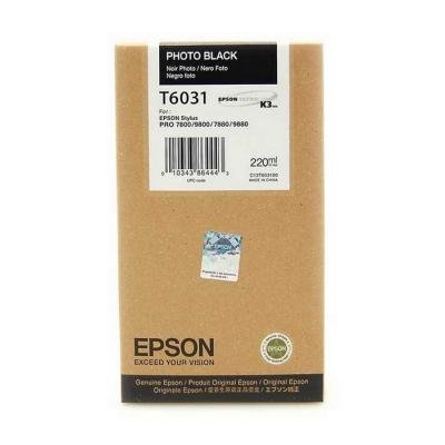 Inkoustová náplň Epson T6031 foto černá