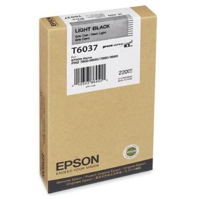 Inkoustová náplň Epson T6037 světlá černá