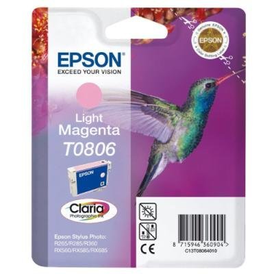 Inkoustová náplň Epson T0806 světlá purpurová