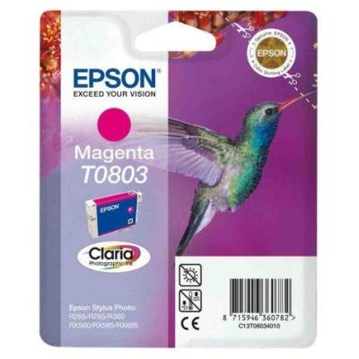 Inkoustová náplň Epson T0803 purpurová