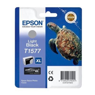 Inkoustová náplň Epson T1577 světlá černá