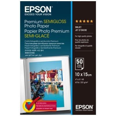Fotopapír Epson Premium Semigloss 10x15cm 50ks