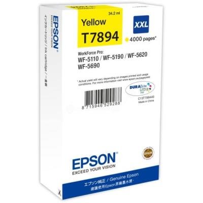 Inkoustová náplň Epson T7894 XXL žlutá