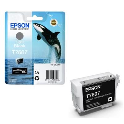 Inkoustová náplň Epson T7607 světlá černá