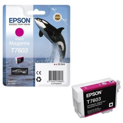 Inkoustová náplň Epson T7603 jasná purpurová