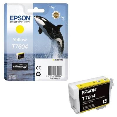 Inkoustová náplň Epson T7604 žlutá