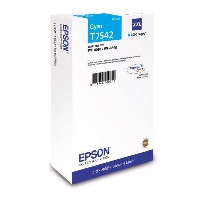 Inkoustová náplň Epson T7542 XXL azurová