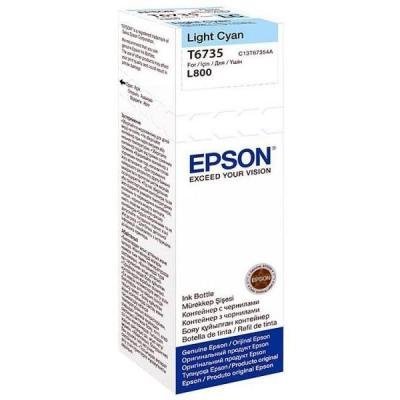 Inkoustová náplň Epson T6735 světle azurová