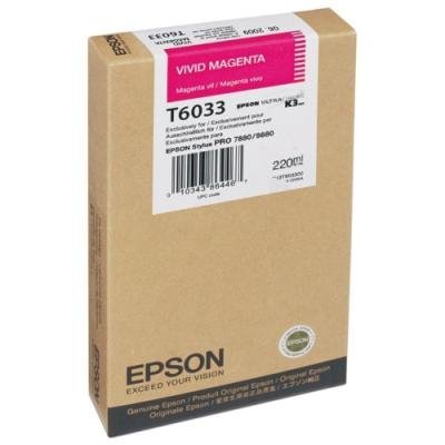 Inkoustová náplň Epson T6033 sytá purpurová