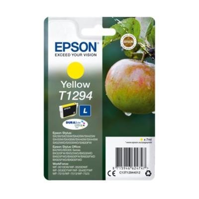 Epson inkoustová náplň/ Singlepack T1294 DURABrite Ultra Ink/ Žlutá