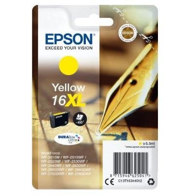 Epson inkoustová náplň/ Singlepack 16XL DURABrite Ultra Ink/ Žlutá