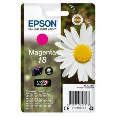 Epson inkoustová náplň/ Singlepack 18 Claria Home Ink/ Magenta