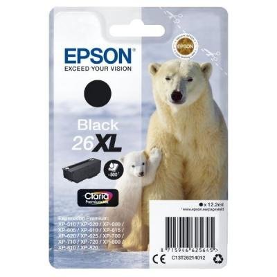 Epson inkoustová náplň/ Singlepack 26XL Claria Premium Ink/ Černá