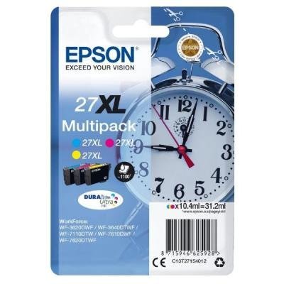 Epson inkoustová náplň/ Multipack 27XL DURABrite Ultra Ink/ 3x barvy