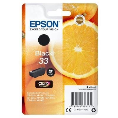 Epson inkoustová náplň/ Singlepack 33 Claria Premium Ink/ Černá
