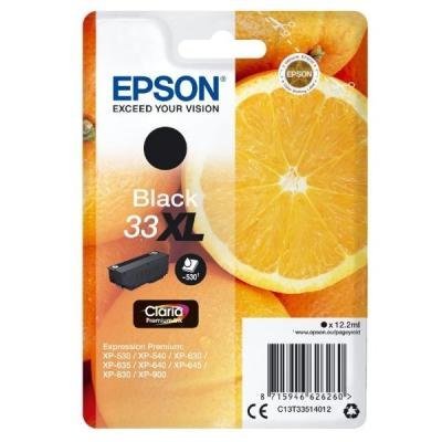 Epson inkoustová náplň/ Singlepack 33XL Claria Premium Ink/ Černá