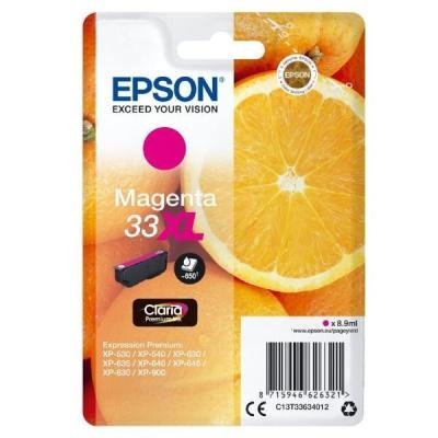 Epson inkoustová náplň/ Singlepack 33XL Claria Premium Ink/ Magenta
