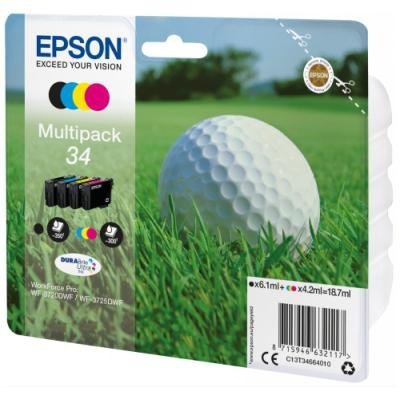 Epson inkoustová náplň/ Multipack 34 DURABrite Ultra Ink/ 4x barvy