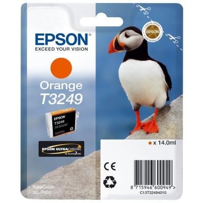 Inkoustová náplň Epson T3249 oranžová