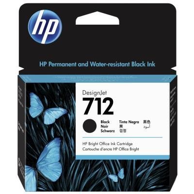 HP 712 Inkoustová náplň černá (80ml)/ 3ED71A