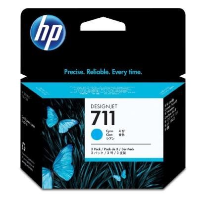 HP inkoustová kazeta 711 azurová CZ134A originál
