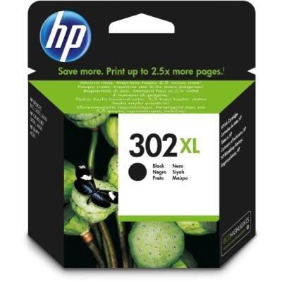 HP inkoustová kazeta 302XL černá F6U68AE originál