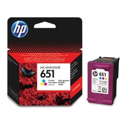 Inkoustová náplň HP 651 (C2P11AE) 3 barvy