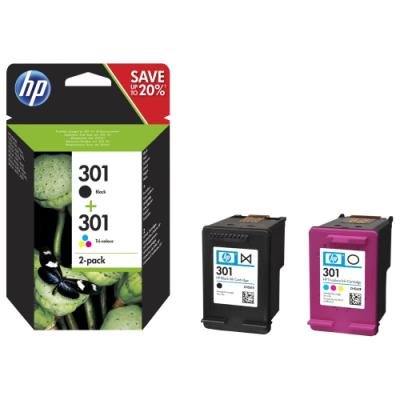 Inkoustová náplň HP 301 (N9J72AE) multipack CMYK