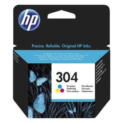 HP 304 Tříbarevná originální inkoustová kazeta