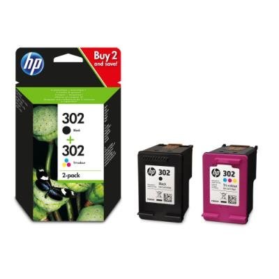 Inkoustová náplň HP 302 (X4D37AE) multipack CMYK
