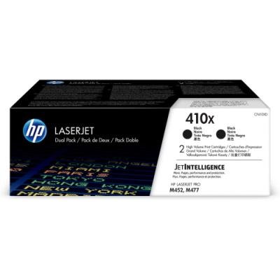 HP 410X double pack blackch originalch tonerových kazet LaserJet high capacity