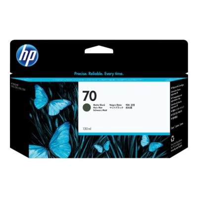 HP 70 Matná Černá inkoustová kazeta DesignJet, 130 ml