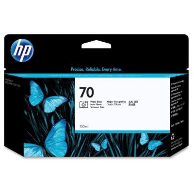 HP 70 Fotografická Černá inkoustová kazeta DesignJet, 130 ml