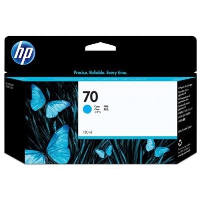 HP 70 Azurová inkoustová kazeta DesignJet, 130 ml