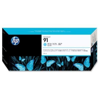 HP 91 světle azurová pigmentová inkoustová kazeta, 775 ml