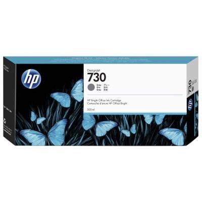 HP originální ink P2V72A, HP 730, gray, 300ml, HP HP DesignJet T1700 44 printer series, T1700dr 44