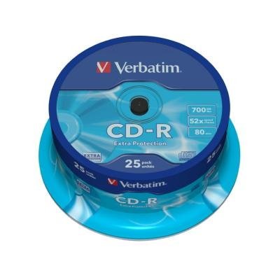 Verbatim CD-R80 Data Life 52x 25-PACK, spindle